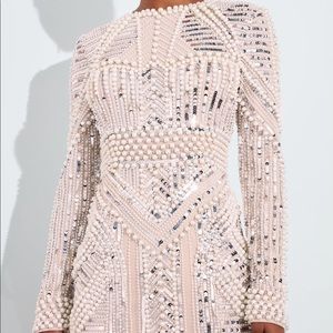 COPY - Peace + Love White Pearl Embellished Mini …